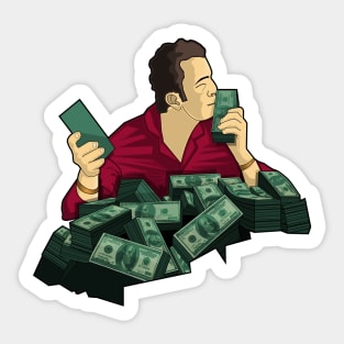 I Love Money Sticker